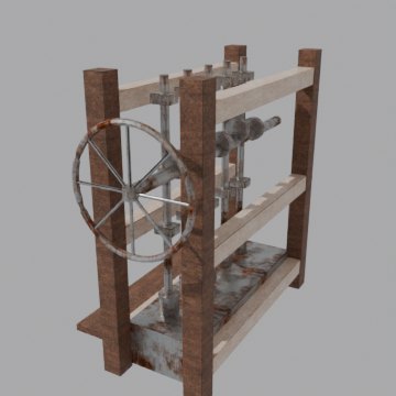Stamp mill - front view