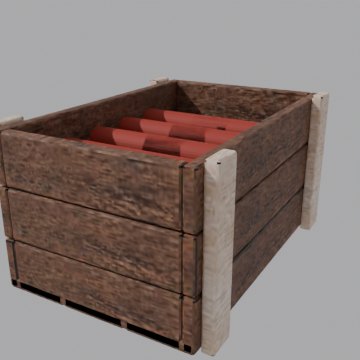 Dynamite crate - front view
