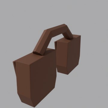 Saddle bags - front view