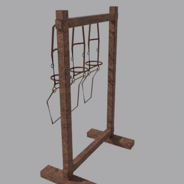 Harness rack - front view
