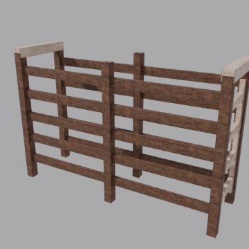 Cattle chute - front view