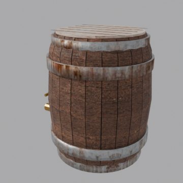 Water keg - front view