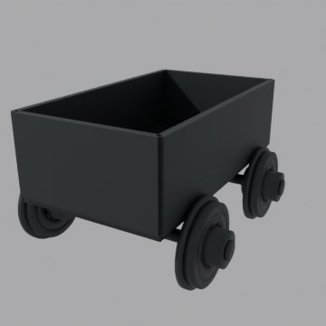 Mine cart - front view