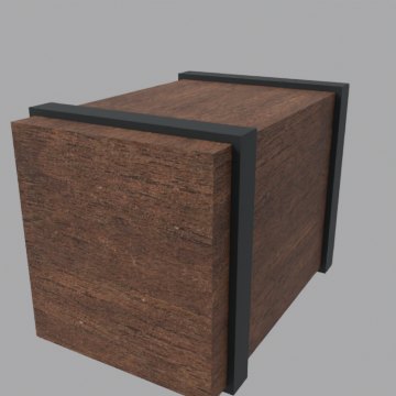 Stagecoach strongbox - front view