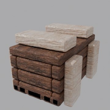 Ammunition box - front view