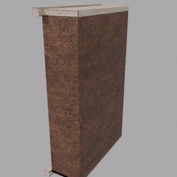 Gun cabinet - front view