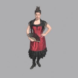 Saloon girl - front view